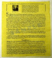 Women’s Declaration of Independence Aged Copy - Click Image to Close